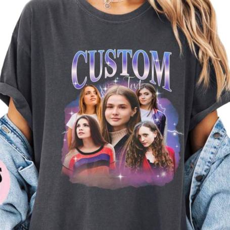 Charcoal Grey Custom Text T-Shirt Manufacturers in Delhi