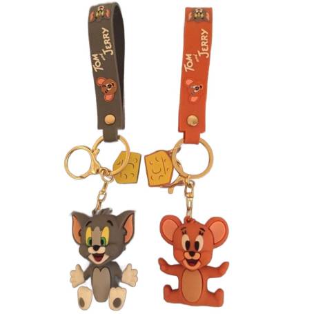 Gray And Orange Tom And Jerry Keychain Manufacturers in Delhi