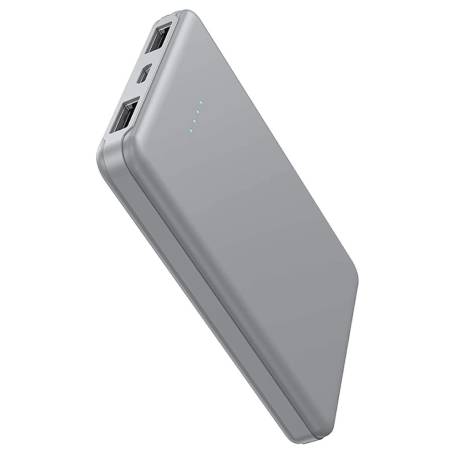 Grey Portable Power Bank With Led Lights Manufacturers in Delhi