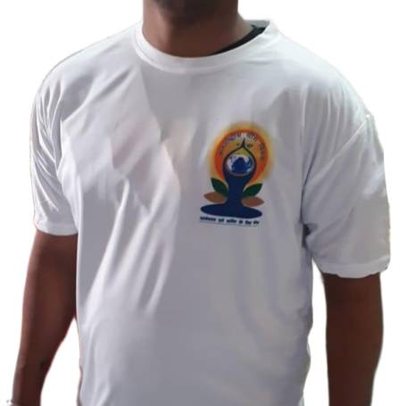 Lightweight White Cotton Yoga T-Shirt for Active Lifestyles Manufacturers in Delhi