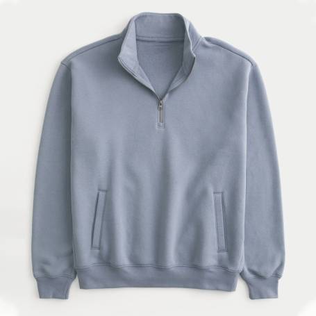 Premium Wool Blend Quarter Zip Sweatshirt Manufacturers in Delhi