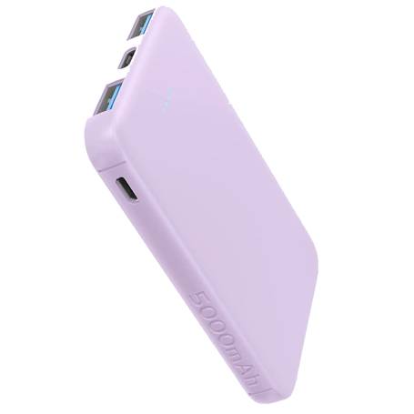 Purple 5000mAh Portable Power Bank Manufacturers in Delhi