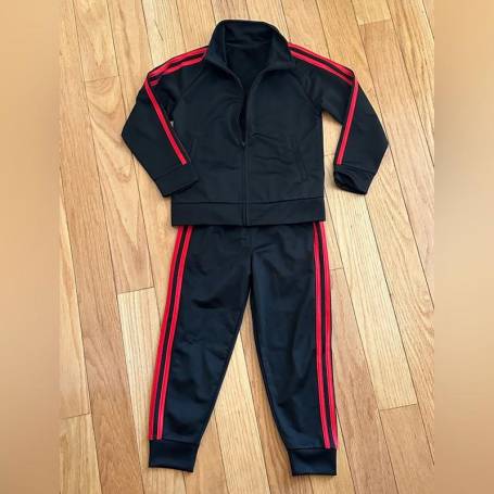 Red and Black Panel School Tracksuit Manufacturers in Delhi