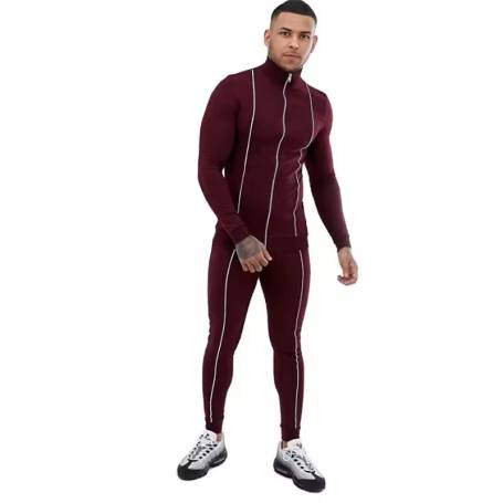 Reflective Piping Super Poly Tracksuit Manufacturers in Delhi