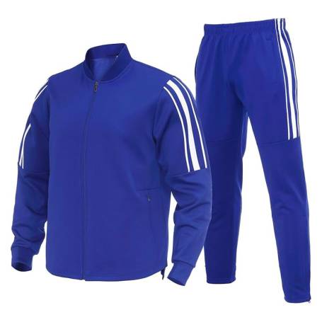 Royal Blue and White Athletic Men Tracksuit Manufacturers in Delhi