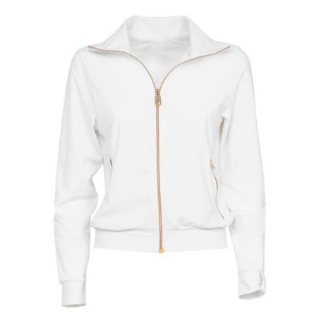 White and Grey Zip Up Women Tracksuit Manufacturers in Delhi
